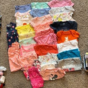 Lot of summer baby onsies